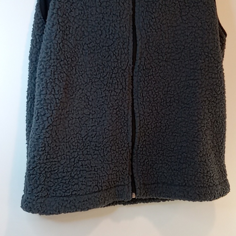 PINK Victoria’s Secret Full Zip Sherpa Fleece Vest Jacket Women's Sz Med NICE! - Picture 2 of 12